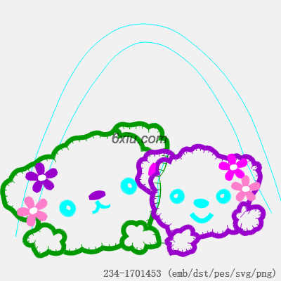 svg矢量绣花图下载