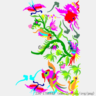 svg矢量绣花图下载