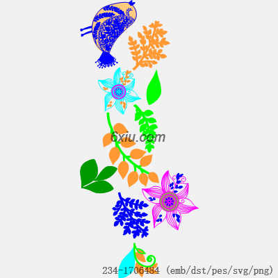 svg矢量绣花图下载