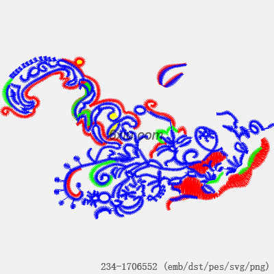 svg矢量绣花图下载