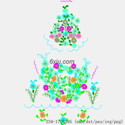 svg矢量绣花图下载