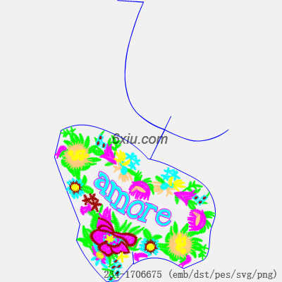 svg矢量绣花图下载