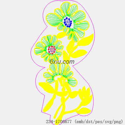 svg矢量绣花图下载