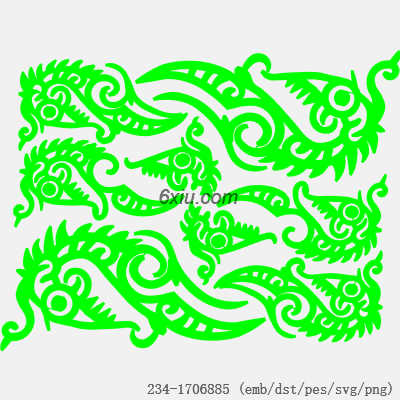 svg矢量绣花图下载