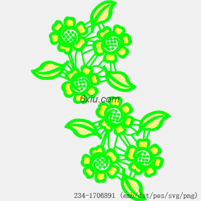 svg矢量绣花图下载