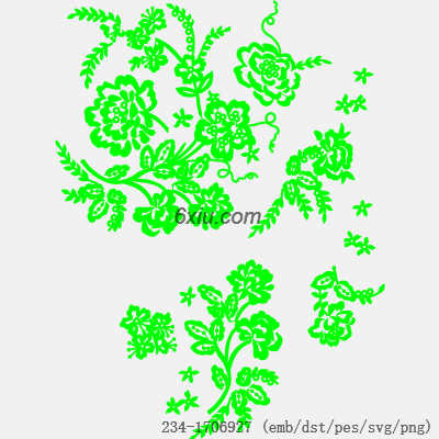 svg矢量绣花图下载