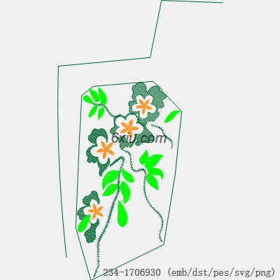 svg矢量绣花图下载