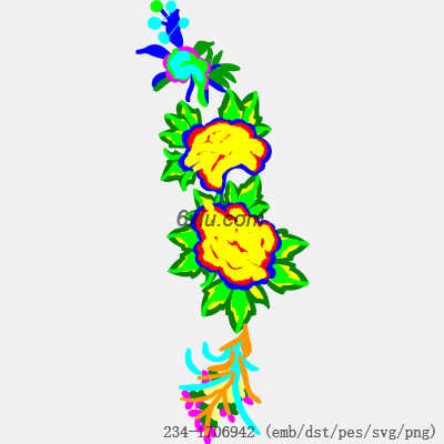 svg矢量绣花图下载