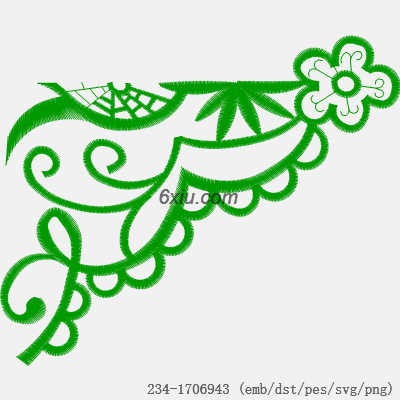 svg矢量绣花图下载