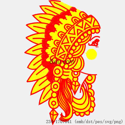 svg矢量绣花图下载