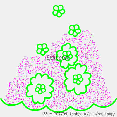 svg矢量绣花图下载