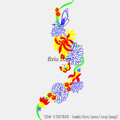 svg矢量绣花图下载
