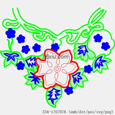svg矢量绣花图下载