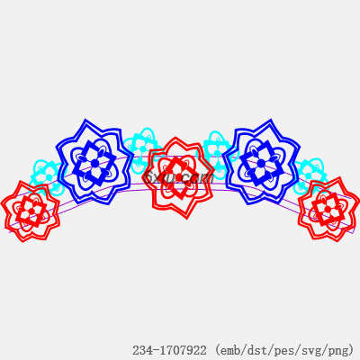 svg矢量绣花图下载