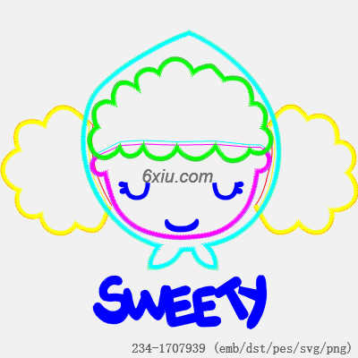 svg矢量绣花图下载