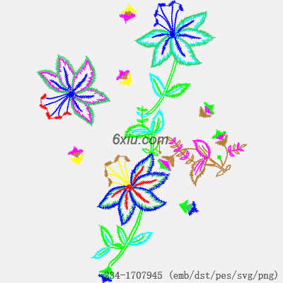 svg矢量绣花图下载