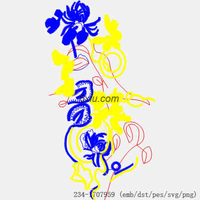 svg矢量绣花图下载