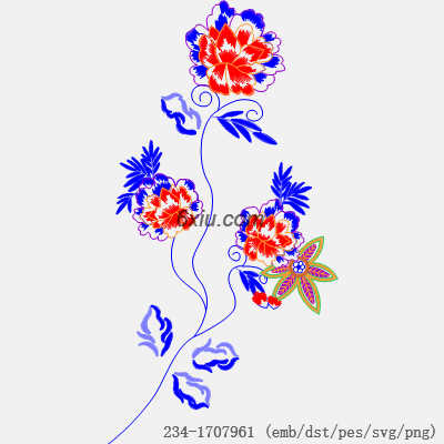 svg矢量绣花图下载