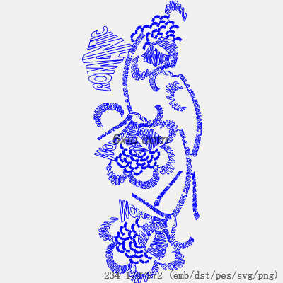 svg矢量绣花图下载