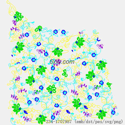 svg矢量绣花图下载