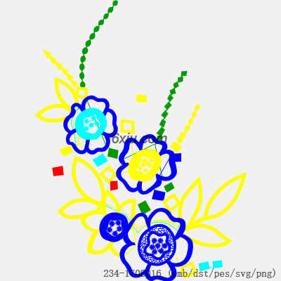 svg矢量绣花图下载