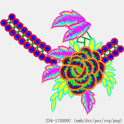 svg矢量绣花图下载