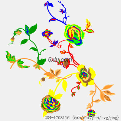 svg矢量绣花图下载