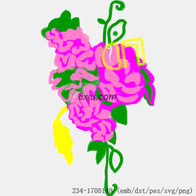 svg矢量绣花图下载