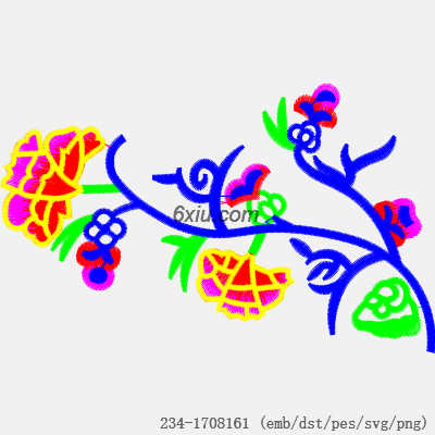 svg矢量绣花图下载