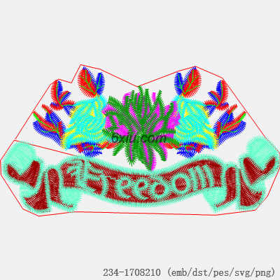 svg矢量绣花图下载