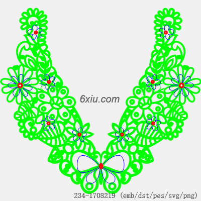 svg矢量绣花图下载