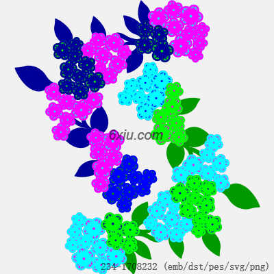 svg矢量绣花图下载
