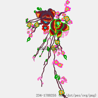 svg矢量绣花图下载