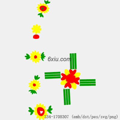 svg矢量绣花图下载