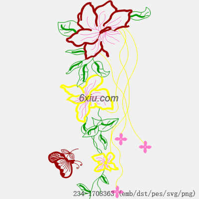 svg矢量绣花图下载