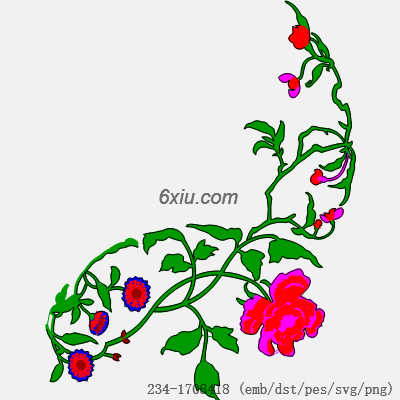 svg矢量绣花图下载