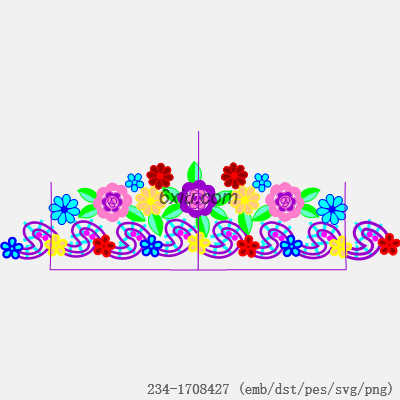 svg矢量绣花图下载