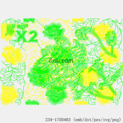 svg矢量绣花图下载