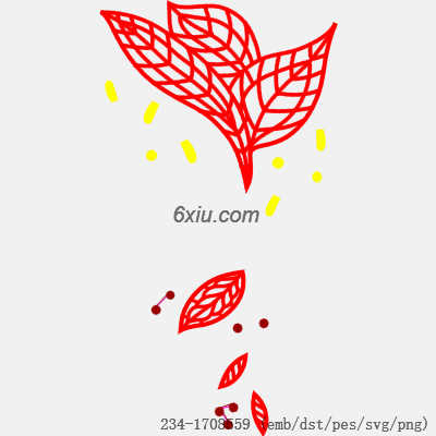 svg矢量绣花图下载