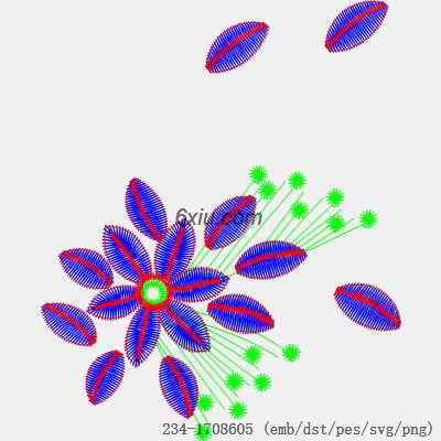 svg矢量绣花图下载