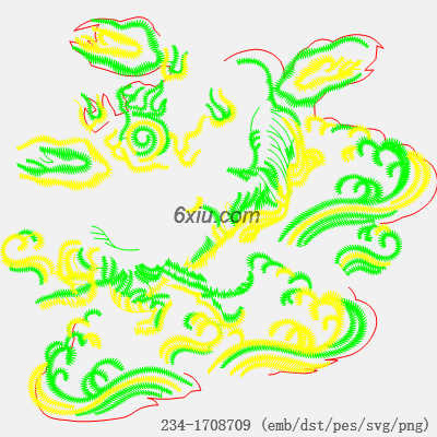 svg矢量绣花图下载