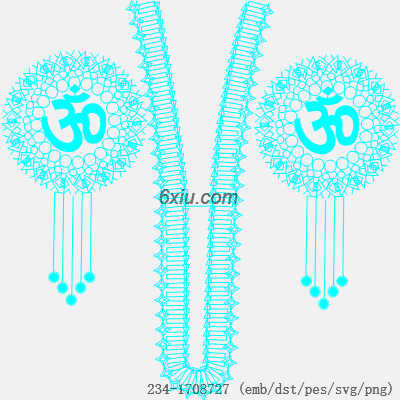 svg矢量绣花图下载