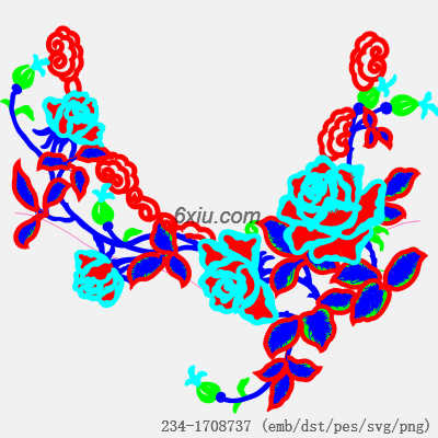 svg矢量绣花图下载