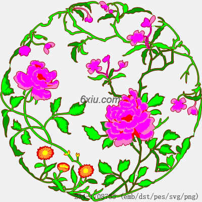 svg矢量绣花图下载