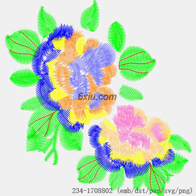 svg矢量绣花图下载