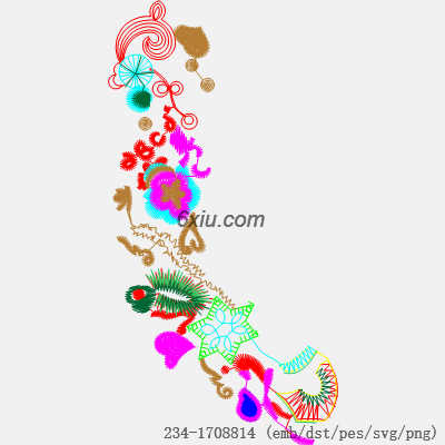 svg矢量绣花图下载