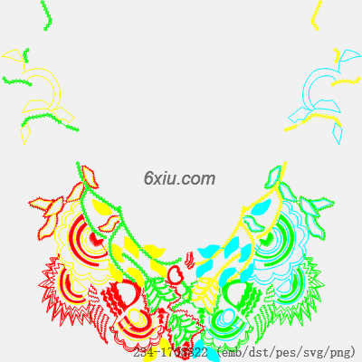 svg矢量绣花图下载