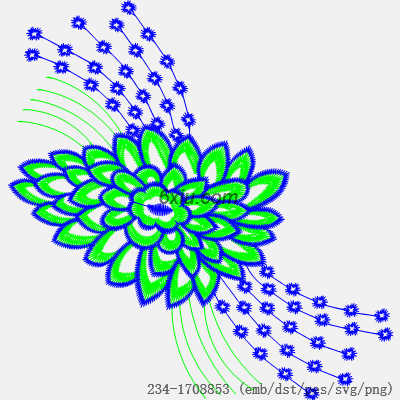svg矢量绣花图下载
