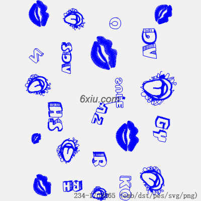 svg矢量绣花图下载