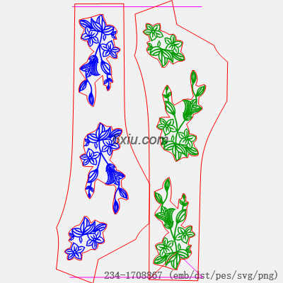 svg矢量绣花图下载